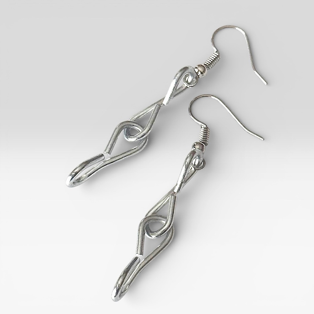 5 For $25💫Punk Rocker Silver Chain Dangles - Picture 6 of 6